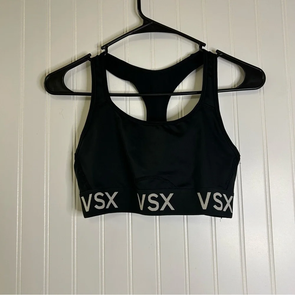VSX Victoria Secret Sport Black Sports Bra Size Small